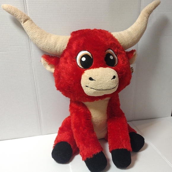 Goffa Red Bull Plush Stuffed Toy 22" Plush Toy Chicago Bulls NBA Mascot with Tag - Picture 3 of 9